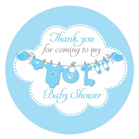 Thank You For Coming To My Baby Shower 60mm Stickers Etsy