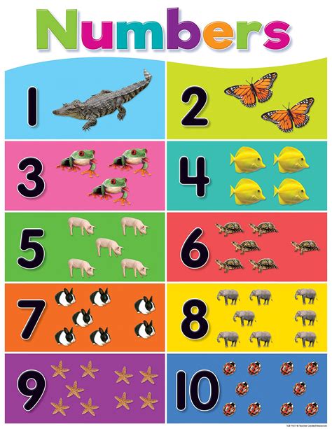 preschool number chart | Clipart Barfield 