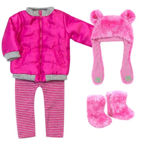 Amazon Sophia S Doll Pc Winter Outfit With Hot Pink Nylon