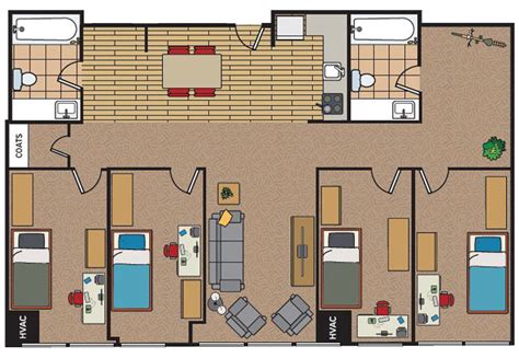 Suite Layouts And Dimensions University Of Michigan Flint Housing