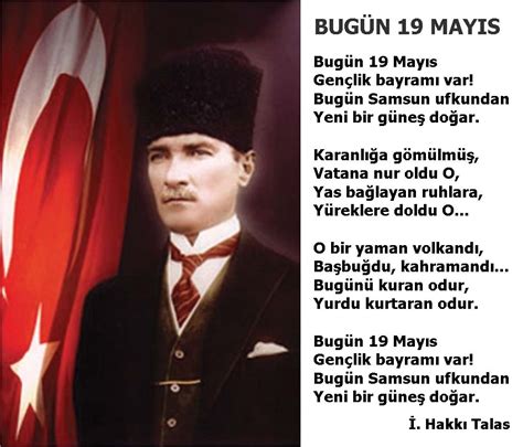 19 Mayıs Şiirleri-En Güzel 35 Şiir-1,2,3,4,5,6 Kıtalık-Kısa