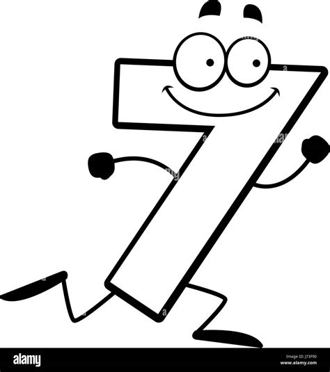 7 number clipart Black and White Stock Photos & Images - Alamy