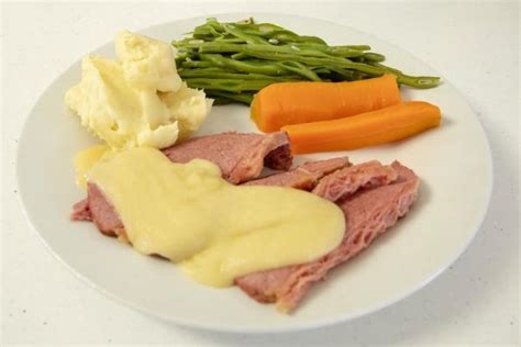 Corned Beef Silverside With Mustard Sauce Deaf Wellbeing Society