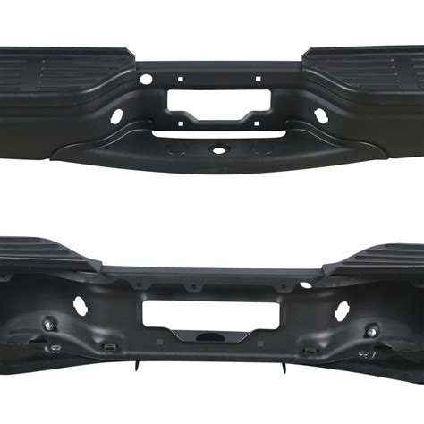 Rear Step Bumper Complete Black W O Sensor Hole For Super Duty