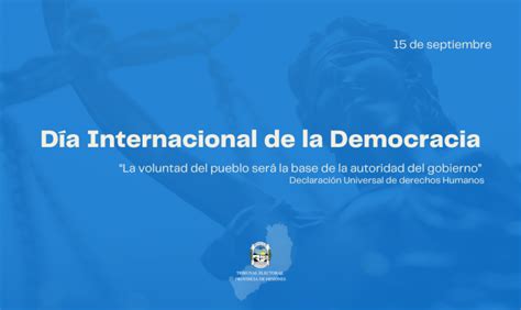 15 De Septiembre Día Internacional De La Democracia Tribunal