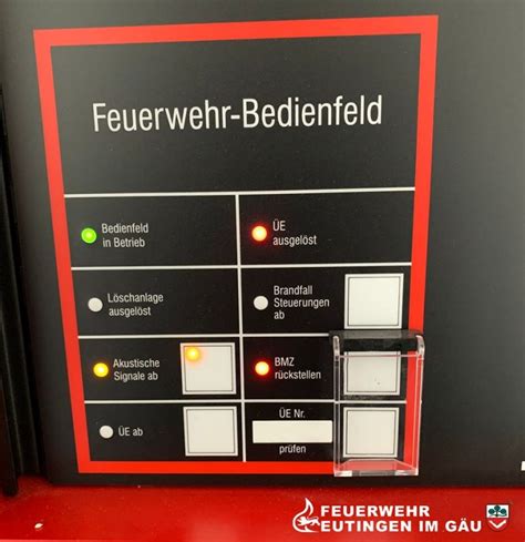 Einsatz Brand Melde Anlage Bma Alarm Freiwillige Feuerwehr