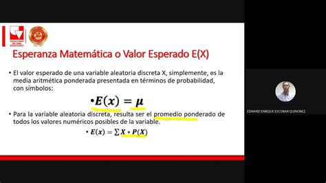 Valor Esperado Y Varianza YouTube