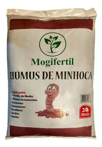 Húmus De Minhoca Adubo Orgânico Jardins Plantas 10 Kg 20 L MercadoLivre