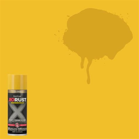 X O Rust Anti Rust Safety Yellow Gloss Enamel Spray Paint And Primer 12 Oz Gilford Hardware