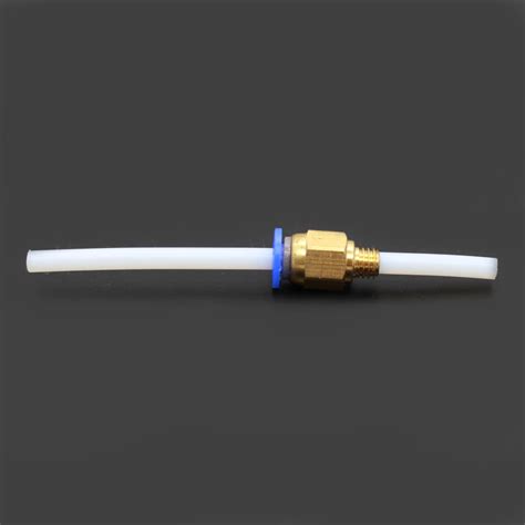 2Pcs Pneumatic Fittings PC4 M6 Bore 4 3mm For 4mm PTFE Tube Connector