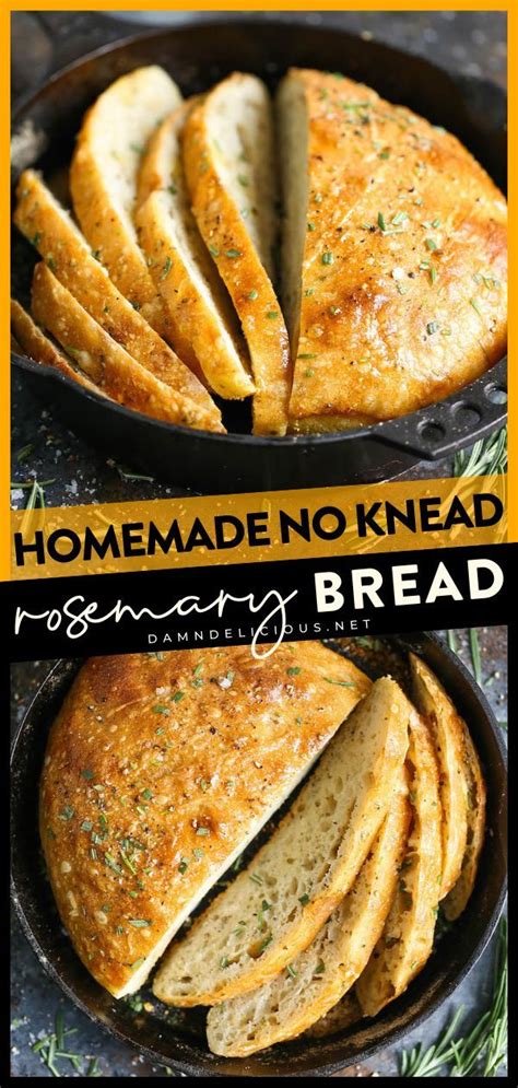 No Knead Rosemary Bread Recipe Damn Delicious Recipe Rosemary