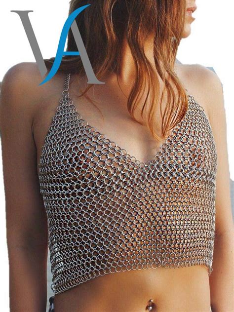 Viking Aluminium Chainmail Bikini Girl Clothing Sexy Style Etsy