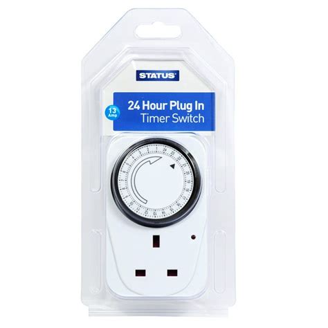 24 Hour Timer Switch in White