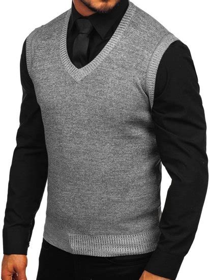 Jersey Sin Manga Para Hombre Gris Bolf 8121 GRIS