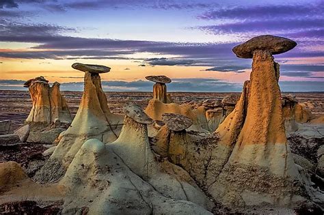 badlands     occur