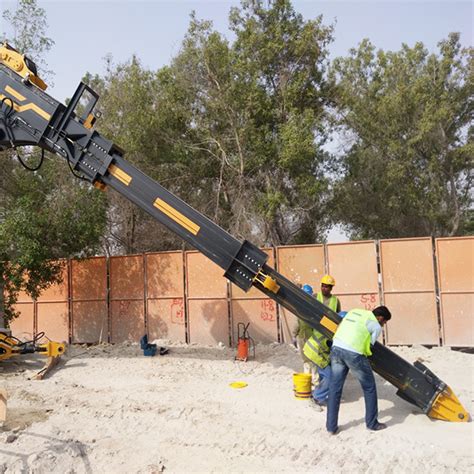 Clamshell Telescopic Arm Tysim Telescopic Boom Excavator Km150