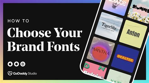 Find The Perfect Font Pairing For Your Brand Godaddy Studio Youtube