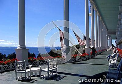 grand hotel front porch royalty  stock  image