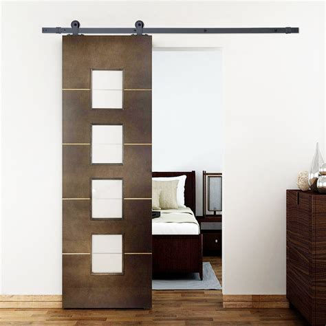 Calhome Top Mount Style Sliding Standard Single Track Barn Door Hardware Kit And Reviews Wayfair