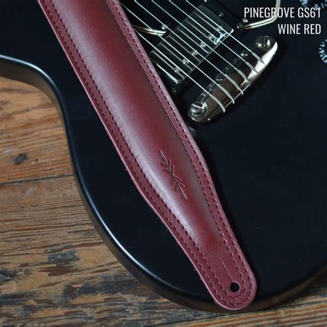 60mm Wide Plain Guitar Straps Pinegrove Leather