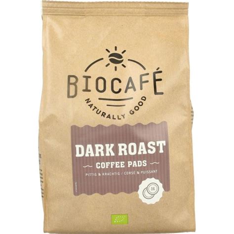 Biocafe Coffee Pads Dark Roast Bio 36 Stuks