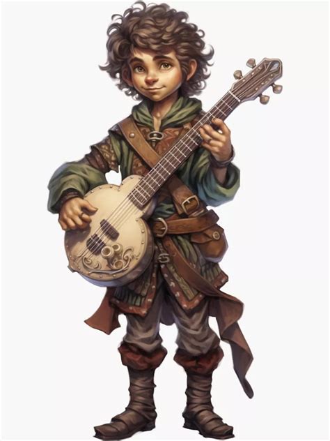 Halfling Male Bard 2 Sticker For Sale By Atomicray In 2024 Bard