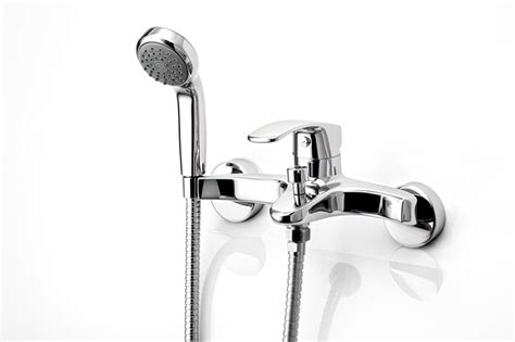 Premium AI Image Chrome Plated Metal Bathroom Faucet With Hot And