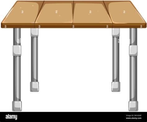 Furniture Folding Table Cartoon Vector Illustration Stock Vector Image And Art Alamy