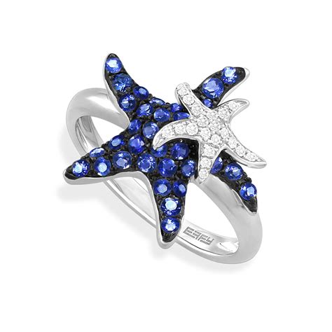 Diamond Starfish Ring