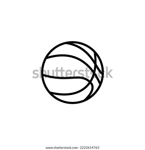 Basketball Icon Vector Illustration Basketball Ball Stock Vector