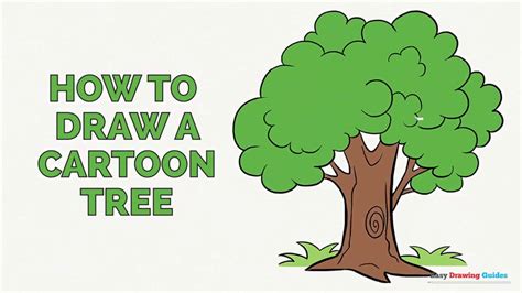 How To Draw A Cartoon Tree