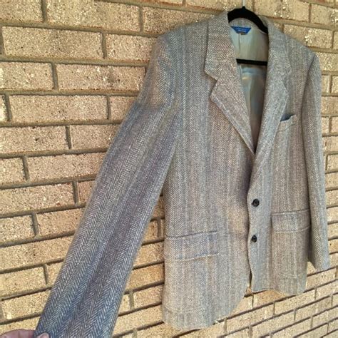 Pendleton Suits Blazers Pendleton Mens Gray Pure Virgin Wool