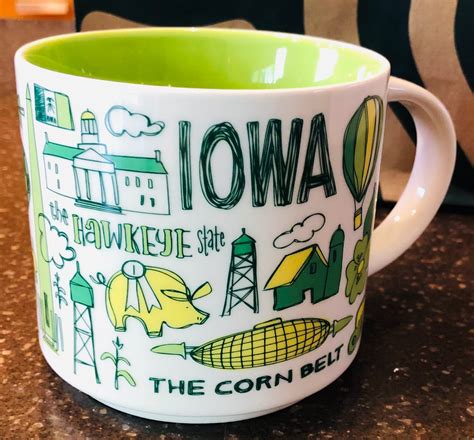 New Iowa STARBUCKS Been There Series MUG 14 OZ Cup Etsy