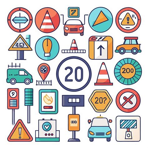 Premium Vector Comprehensive Guide To Traffic Signs And Road Symbols