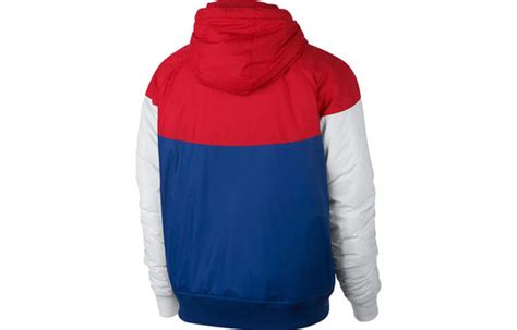 Nike Fleece Lined Windbreaker Toddler Jacket Red Blue White Ar2189 6