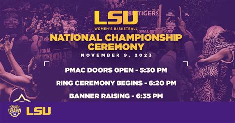 Lsu Womens Basketball National Championship Ceremony Lsu