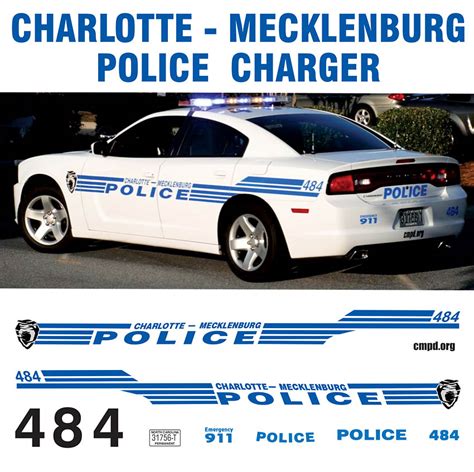 Charlotte-Mecklenburg Police, NC (North Carolina) – Charger – Bilbozodecals