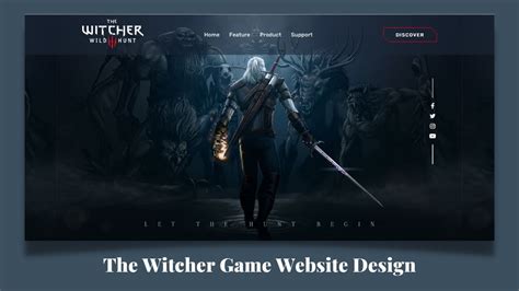 Responsive Gaming Website Design Using Html Css Javascript Youtube