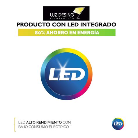 LUZ DESING Plafon Led Vk Image Blanco Dimerizable Moderno Deco 24w Vk