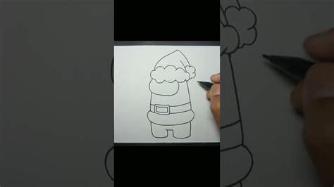 How To Draw Among Us Santa Claus Shorts