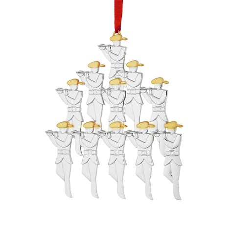Twelve Days Of Christmas Ornament Eleven Pipers Piping Nambé