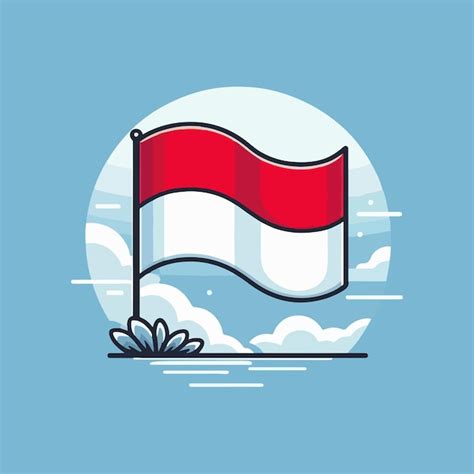 Premium Vector Indonesian Flag Illustration Vector