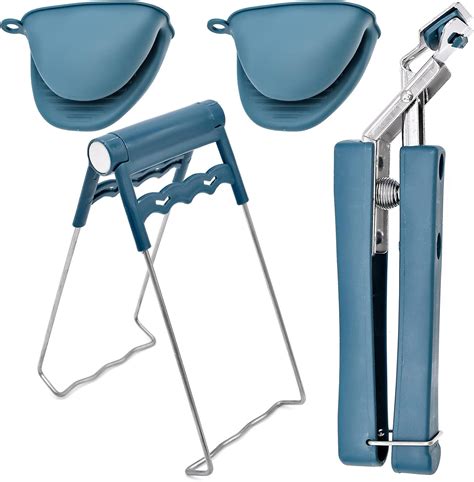 Amazon 4 PCS Hot Plate Gripper Set Stainless Steel Anti Hot Bowl Dish Clip Silicone