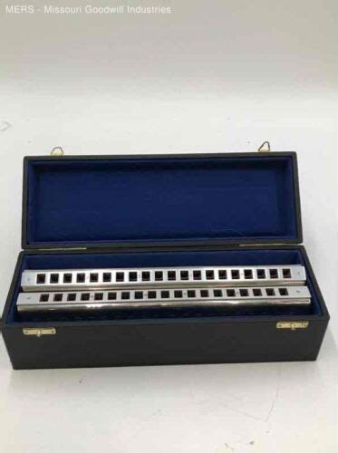 M Hohner Chromatica 268 Double Bass Harmonica With Case Ebay