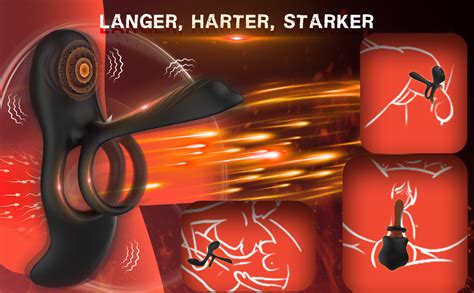 3 in1 Penisring Vibrator Penisringe Sex Spielzeug für Männer Penis
