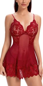 Ababoon Women One Piece Lingerie Lace Sexy Baby Dolls Teddy Sleepwear At Amazon Womens Clothing