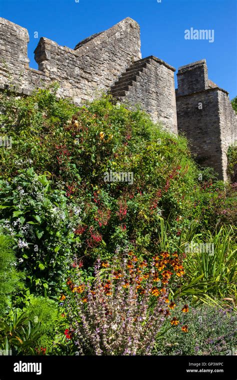A View Of The Old Oxford City Wall From Inside New College In Oxford
