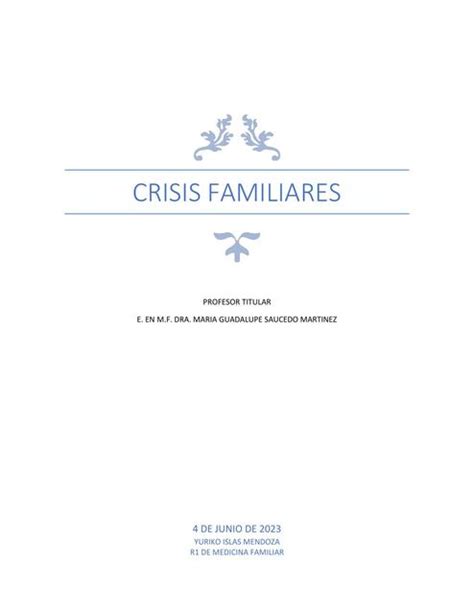 Crisis Familiares Yuriko Islas UDocz