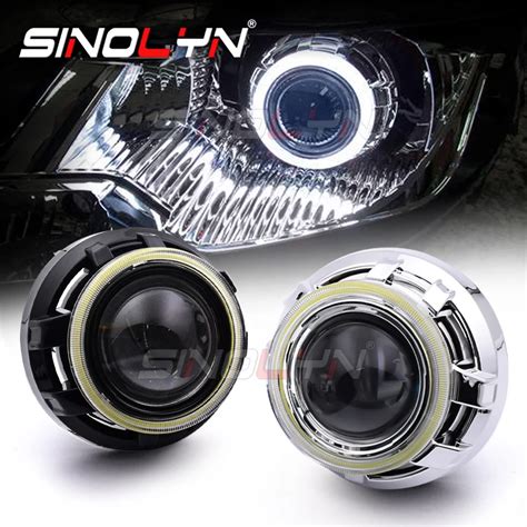 Sinolyn Inch Cob Angel Eyes Bi Xenon Projector Lens For H H