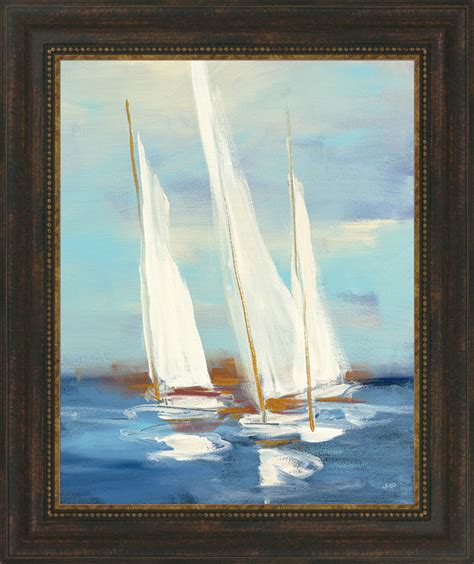 Summer Regatta Iii By Julia Purinton Framed Wall Art Ready To Hang